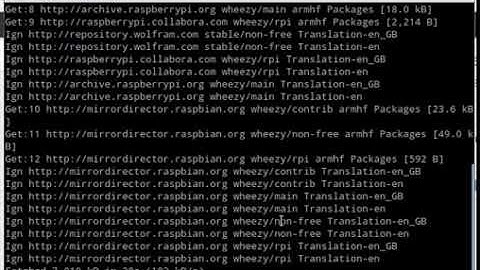 Update Raspberry Pi system with apt-get