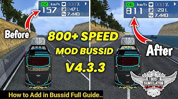 800+ speed mod for bus simulator indonesia | v4.3.3 | speed file v4.3.3 bussid | speed hack bussid