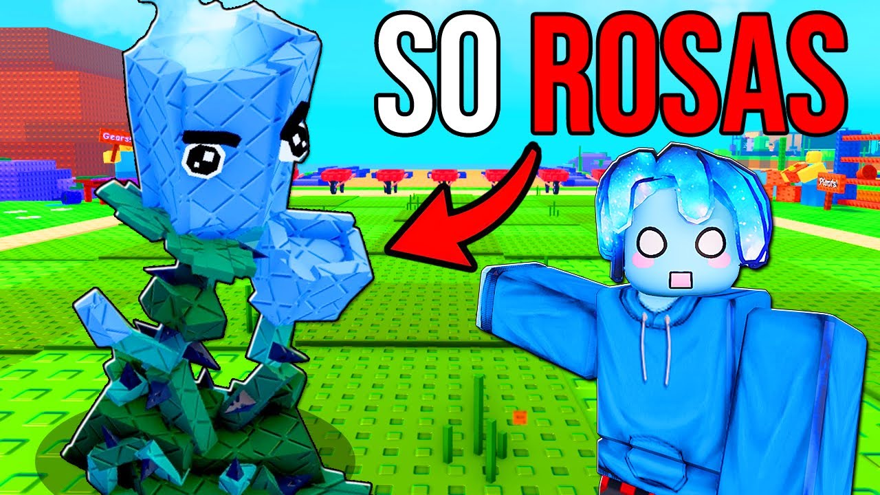 PLANTS VS BRAINROTS MAS SÓ POSSO USAR ROSAS CONGELADAS