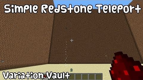 Minecraft Bukkit Plugin - Simple Redstone Teleport - Teleport - Costing Redstone!