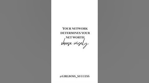 Your network determines your net worth, choose wisely. 💼💸