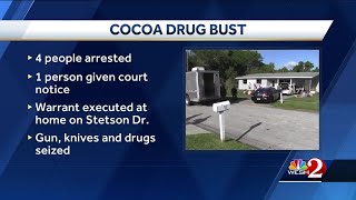 Drug activity investigation leads to 4 arrests in Cocoa, police say