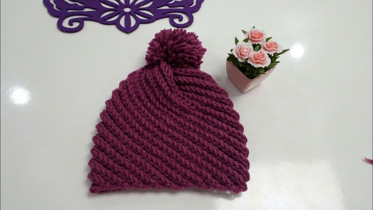 Dikişsiz Bere - Misinalı Şiş ile Kolay Bere Yapılışı