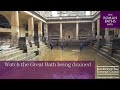  watch a 2000 year old bathing pool being drained and cleaned