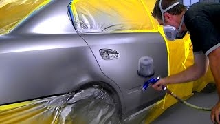 Car Painting: How to Spray and Blend Silver Metallic Paint 