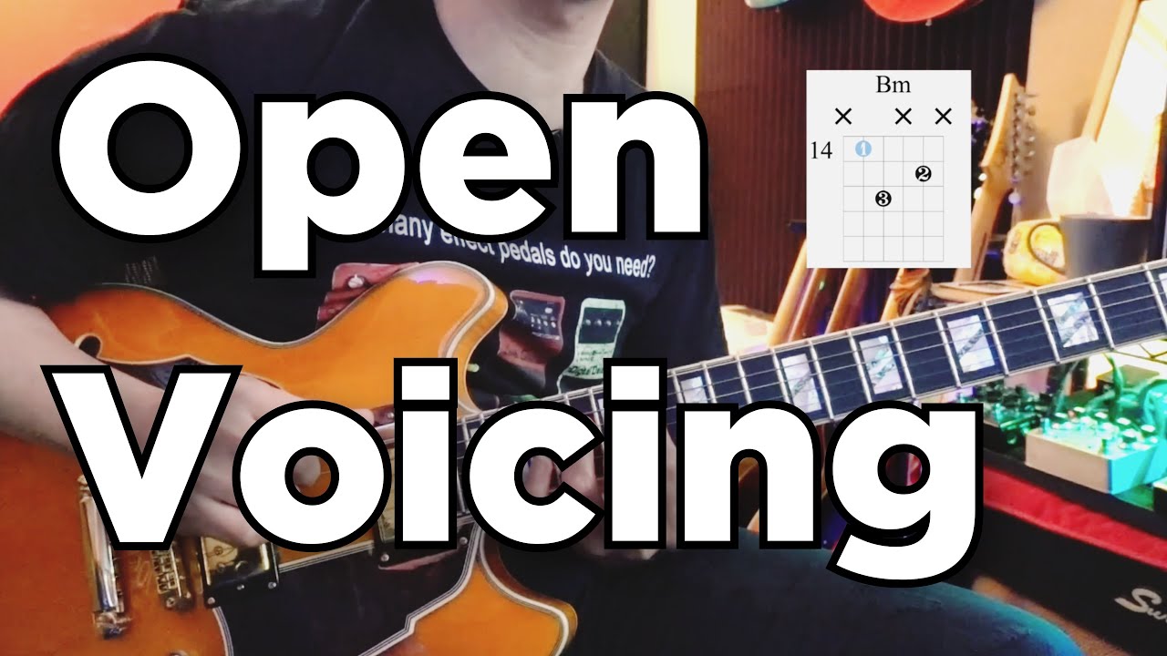 Open Voicing Guitar Chord Progression 和弦聲位 Chord Voicing 吉他教學