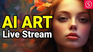 AI ART Live Stream - Join me &amp; Have Fun