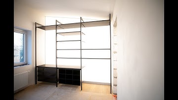 The installation of a illuminated STRETCH Wall