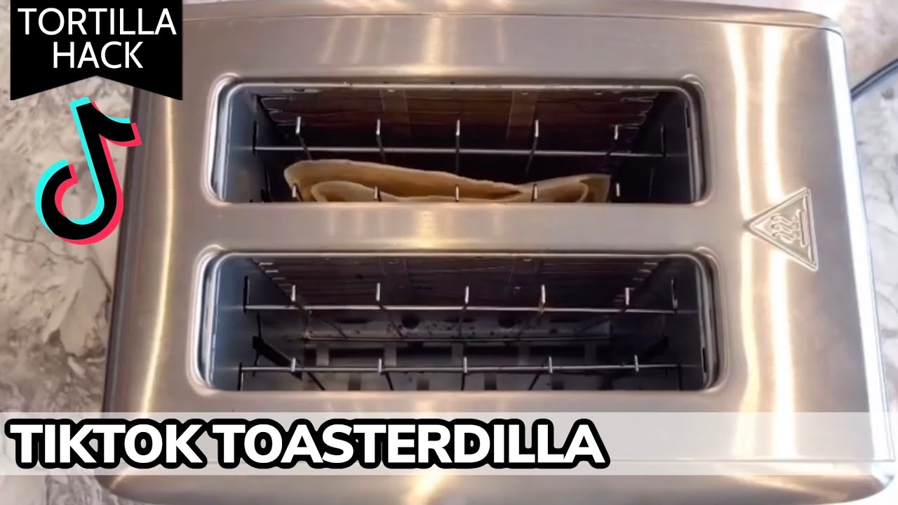 Hack #14: Tortilla toaster hack breakfast wrap. Seriously you should m