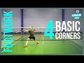 Basic footwork badminton  4 corners