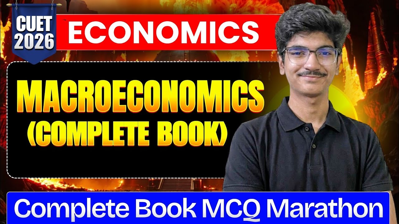 Complete Macroeconomics MCQs One Shot Cuet 2026 🔥| Most Expected MCQs ...