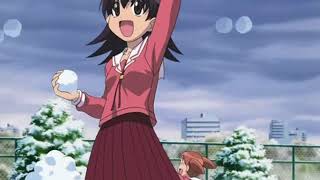 Azumanga Daioh Snowball Fight But Everytime Someone Gets Hit with a Snowball, the ROBLOX Death Sound