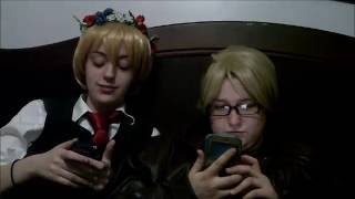 America and England Read USUK Fanfics- Hetalia cosplay