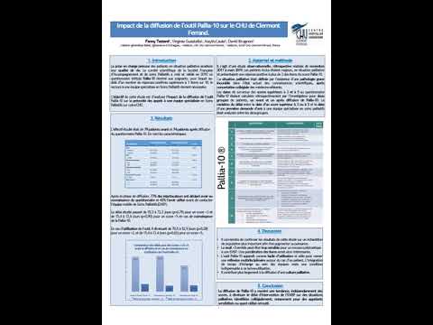 Poster 58 - Impact de la diffusion de l'outil Pallia-10 sur le CHU de Clermont Ferrand