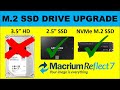 M.2 SSD Drive Upgrade and Cloning with Macrium Reflect