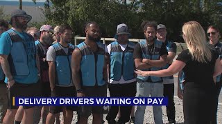 Delivery drivers waiting on pay