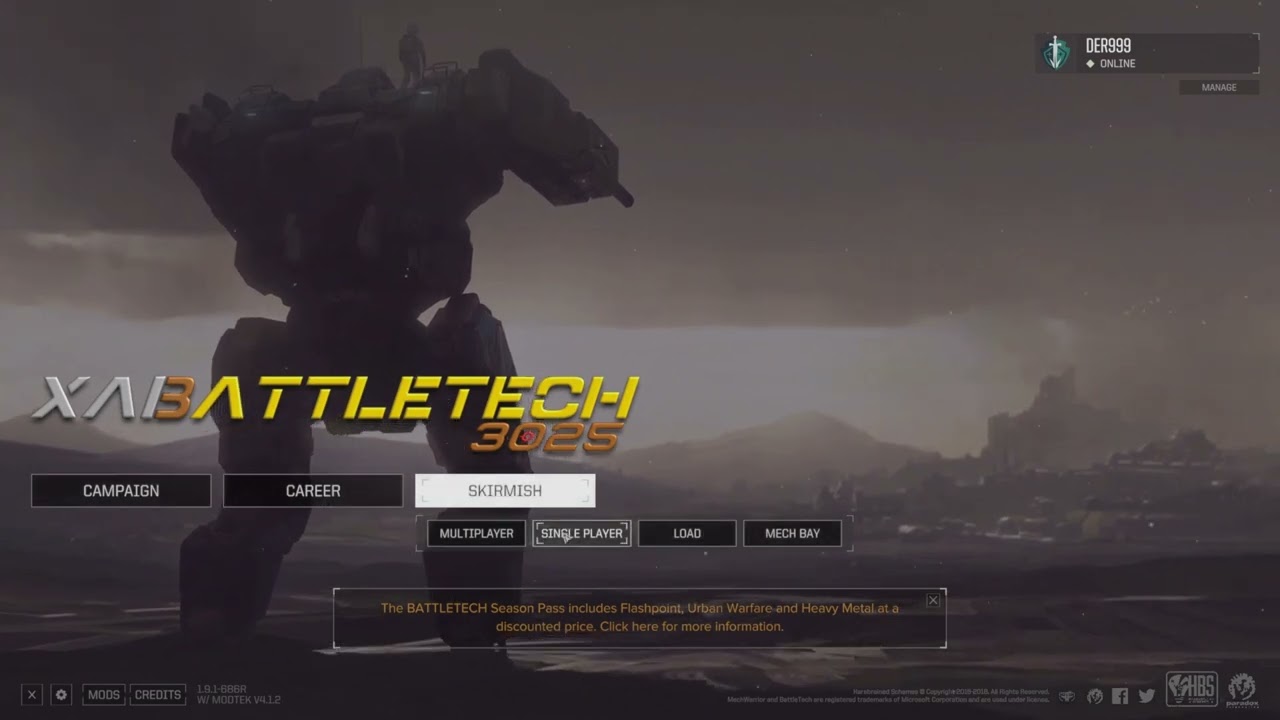 Battletech(2018)-DLCs,Modded[GP13] "Man does the XAi mod fix everything wrong with this game!"
