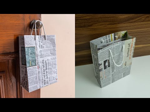 How To Make a Paper Bag From Old Newspaper in 5 Minutes