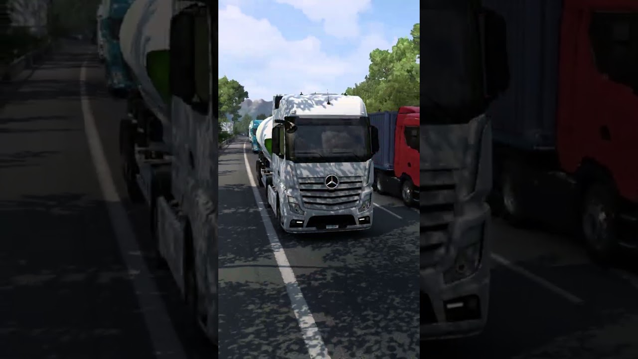 Short Distance, Big Power | Mercedes-Benz New Actros GigaSpace Wheat Delivery | ETS2 Realistic Short