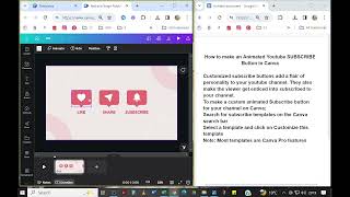 How to make an Animated YouTube SUBSCRIBE Button in Canva