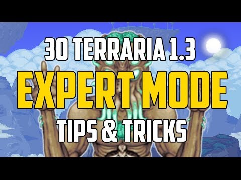 Terraria 1.3 30 EXPERT MODE TIPS & TRICKS YOU MUST KNOW! | PC | PS4 | XBOX1