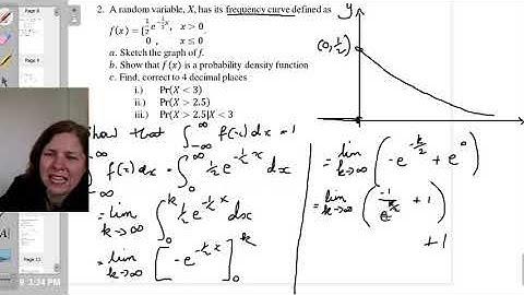 Year 12 Probability: Continuous Random Variables 2