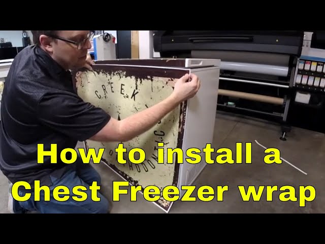 How to install a chest freezer wrap 