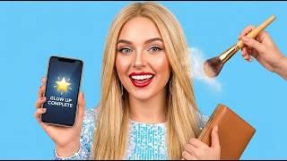 IRL NERD TO BARBIE TO KPOP GLOW UP! 😱 Genius Beauty Hacks Revealed By 123 GO!