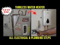 How to replace a water heater with a tankless water heaterstep by step