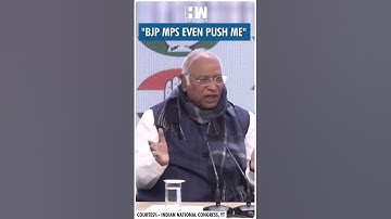 #Shorts | "BJP MPs even push me" | Mallikarjun Kharge | Amit Shah | Ambedkar | Rahul Gandhi Protest
