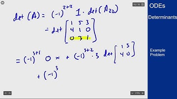Differential Equations - Example Video - Determinants