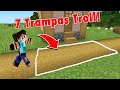 MINECRAFT - NADIE ESCAPA DE ESTAS 7 TRAMPAS TROLL! imposile 99.9%