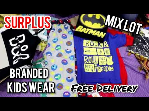 Branded Kids Wear in Wholesale | T shirt, track pants, 2 piece set | surplus