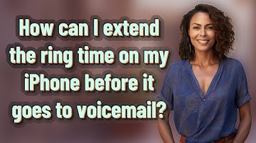 How can I extend the ring time on my iPhone before it goes to voicemail?