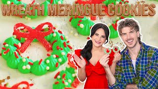 wreath meringue cookies w joey graceffa day 6 12 days of cookies