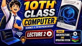 10th Class Computer Chapter 1 || Topic Architecture Of And Operating System || New Book