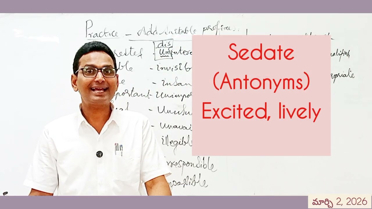 SYNONYMS & ANTONYMS 