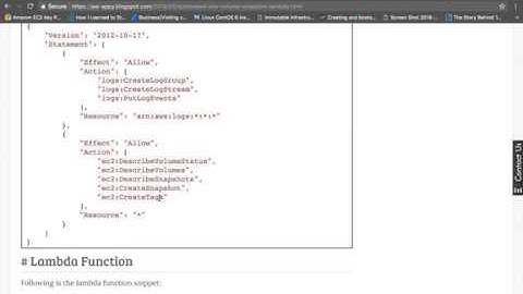 How To Take Snapshot Of EC2 Secondary Volume  Using Lambda Based On Instance Tags Tutorial