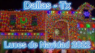 Asi Disfrutamos las Luces de Navidad en Dallas Texas Parque De Luces En Dallas
