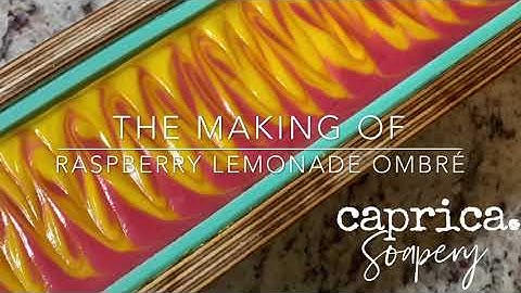 The Making of Raspberry Lemonade Soap - Cold Process Soap Tutorial How To Make Soap Ombré Technique