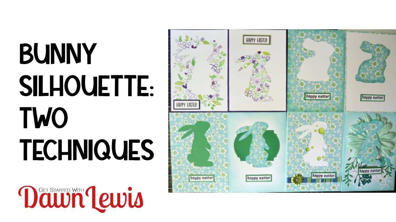 Rabbit Silhouette Card Tutorial video