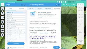 Wix Designer Tip – Name your SEO Page Titles