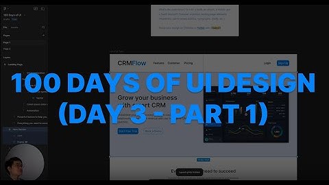 100 Days of UI Design Challenge (Day 3 - Part 1) | Figma | UI/UX Designer