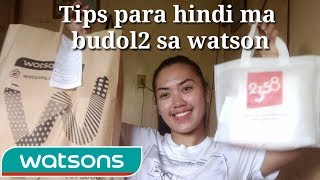 Watsons Haul Tips Para Hindi Ma Budol2 Sa Watson