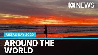 Anzac Day commemorations around the world amid coronavirus pandemic | ABC News