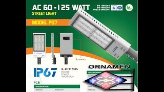 Buat yang membutuhkan penghematan listrik PLN ,lampu solar induction street lamp atau lampu tempel d. 