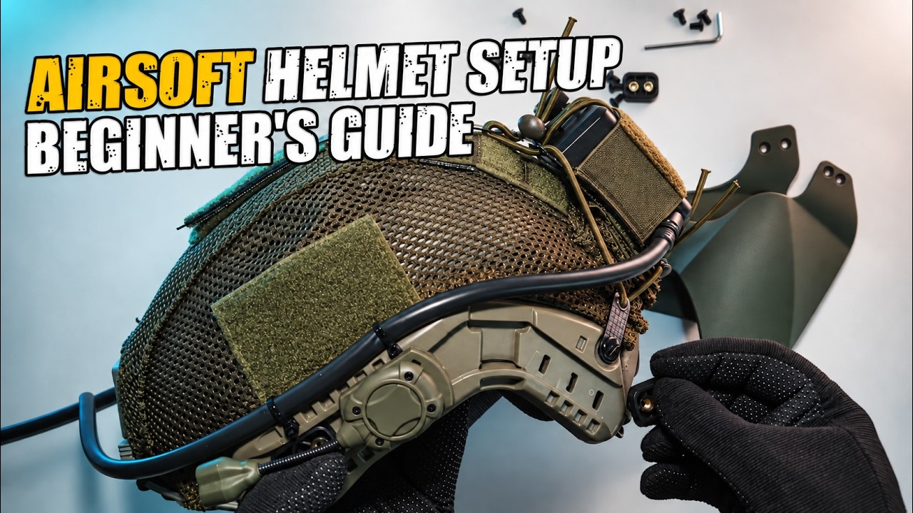 Budget Airsoft Helmet Setup - Beginner's Guide - YouTube