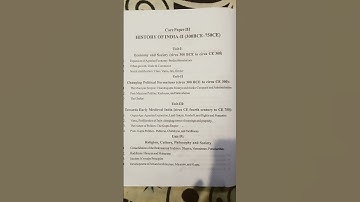 +3 1st year (history hons) 2nd semester syllabus