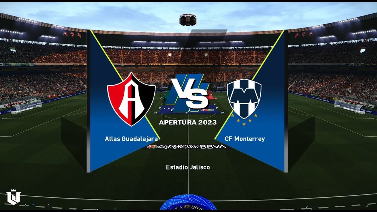 Atlas vs Monterrey Clausura Liga Mx 2025 Gameplay Pes 2021 - YouTube
