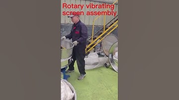 Rotary vibration screen assembly operation video